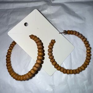 Beaded Hoop Earrings Set